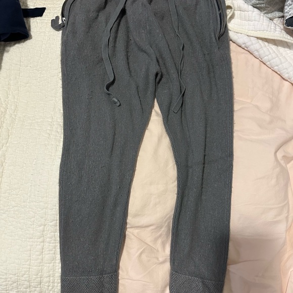 Helmut Lang crop ankle sweat pants jogger silk/cashmere feel - Picture 2 of 7